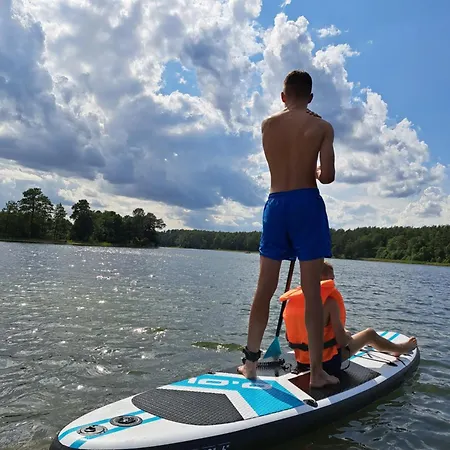 Przy Jeziorze Z Prywatna Plaza W Borach Tucholskich Alicja Wczasy Z Dziecmi Nowe Luksusowe Na Skraju Jeziora I Lasu Ostrowite (Chojnice)