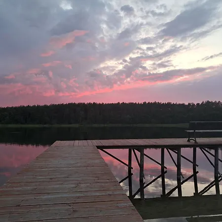 Przy Jeziorze Z Prywatna Plaza W Borach Tucholskich Alicja Wczasy Z Dziecmi Nowe Luksusowe Na Skraju Jeziora I Lasu