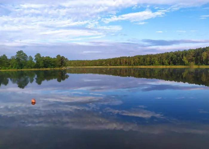 Przy Jeziorze Z Prywatna Plaza W Borach Tucholskich Alicja Wczasy Z Dziecmi Nowe Luksusowe Na Skraju Jeziora I Lasu * Ostrowite (Chojnice)