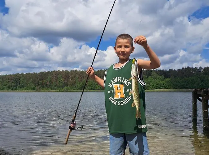 Przy Jeziorze Z Prywatna Plaza W Borach Tucholskich Alicja Wczasy Z Dziecmi Nowe Luksusowe Na Skraju Jeziora I Lasu Semesterbostad Ostrowite (Chojnice)
