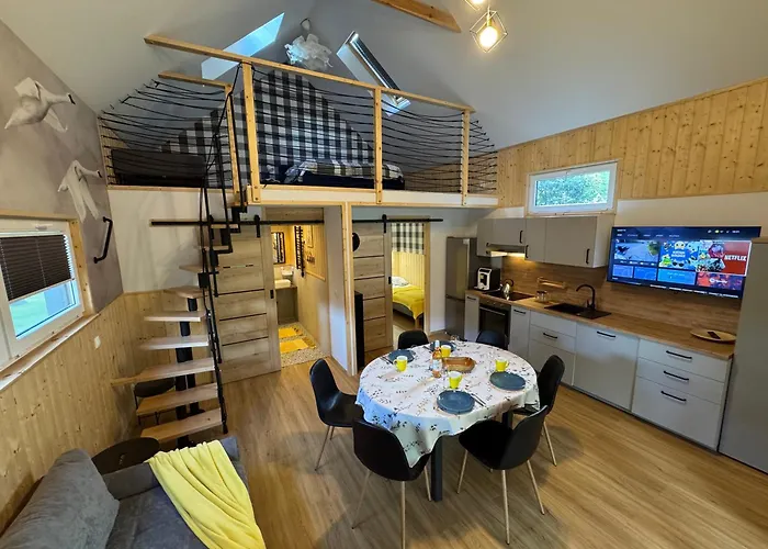 Semesterbostad Przy Jeziorze Z Prywatna Plaza W Borach Tucholskich Alicja Wczasy Z Dziecmi Nowe Luksusowe Na Skraju Jeziora I Lasu *